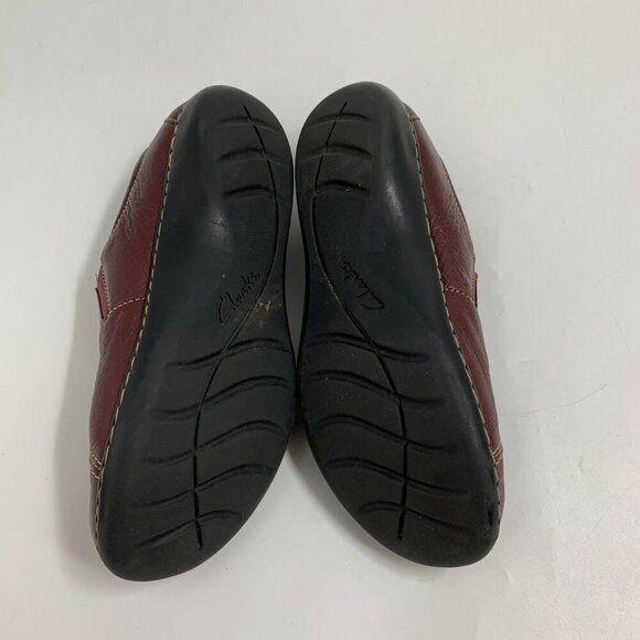 Clarks Women's Hope Roxanne Leather Button Close Comfort Loafer Size 9.5 - Picture 15 of 15